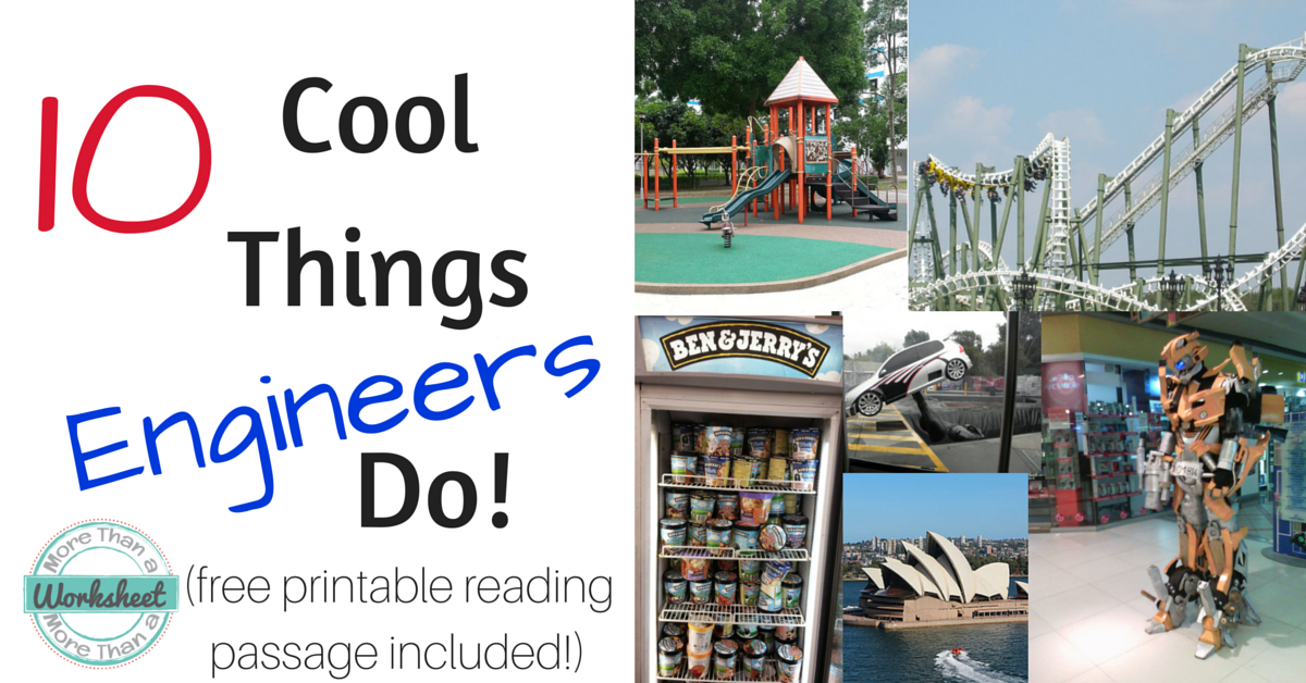 Cool Things Engineers Do STEM Activities for Kids