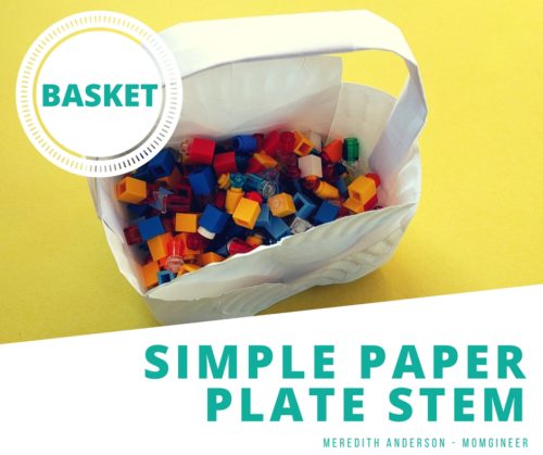 Simple Paper Plate STEM Basket Challenge