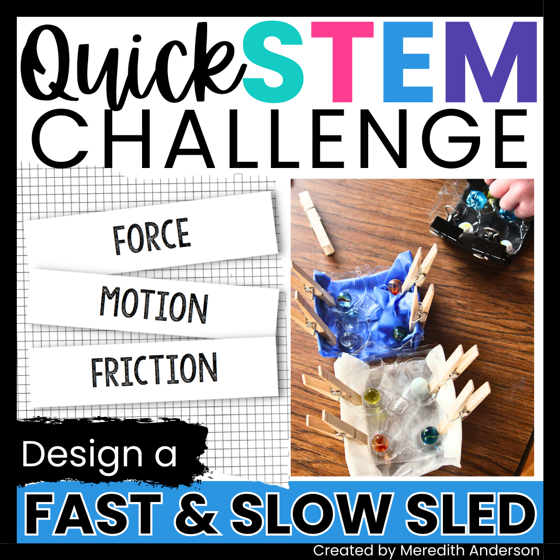 Sled STEM Challenges great for Winter or Olympic STEM Activities
