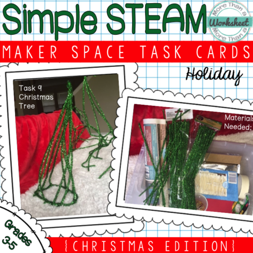 Christmas STEAM Task Cards