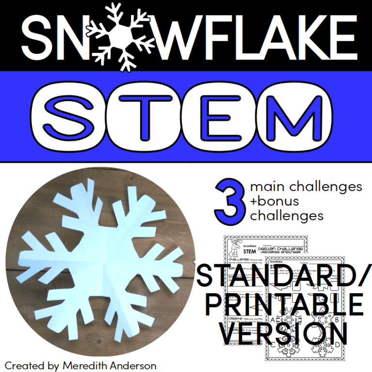 Winter STEM with Snowflakes - STEM Activities for Kids