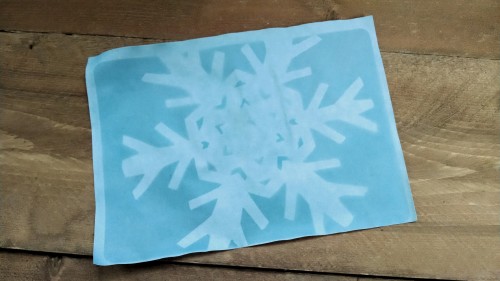 solar print snowflake