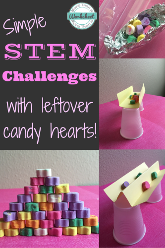Candy Heart STEM Challenges