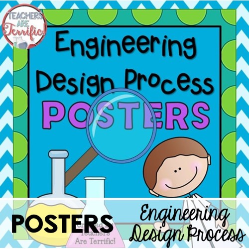 The Engineering Design Process Posters- a Freebie at Teachers are Terrific!