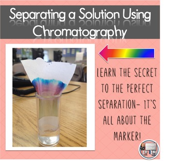 Integrate technology into your chromatography experiment with these free worksheets and directions. Very easy to follow for even the most timid technology users.