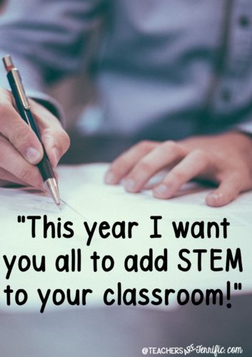 Your principal has asked you to add STEM to your classroom and you are overwhelmed. This blog post will give you some tips and links to resources and blog posts that will answer your questions!