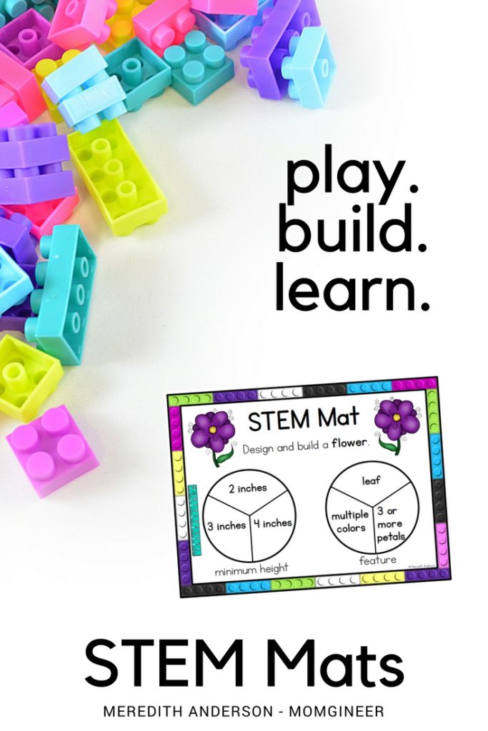 STEM Mats are hands-on STEM exploration for little learners. They are easy to set up and use, and provide a variety of challenges that can be used over and over. Meredith Anderson - Momgineer for STEM Activities for Kids