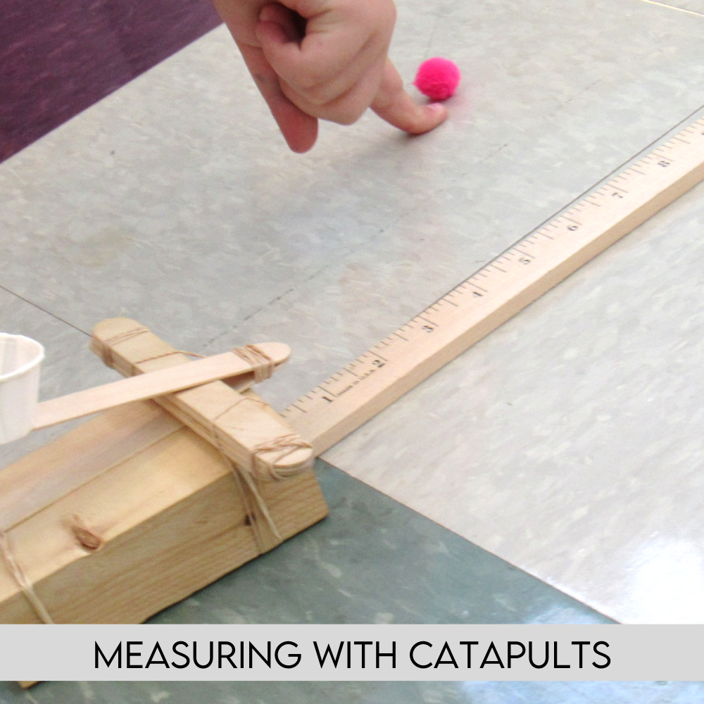 STEM Challenge featuring math skills- students use measurements and averages to create the best catapult model. STEM Activities for Kids