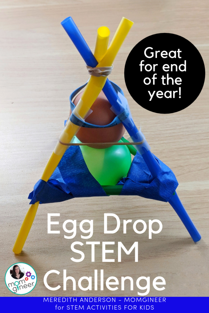 STEM Challenge to try at the end of the school year! It's an Egg Drop Challenge. Check this blog post for the details and more challenge ideas.