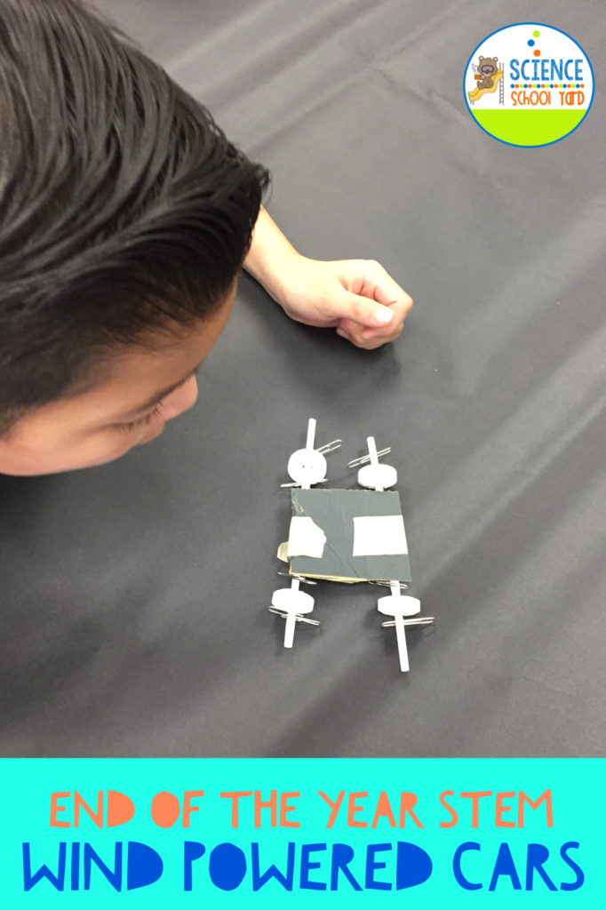 STEM Challenge: Wind Cars! Kids love building and testing these models. Check this blog post for details.