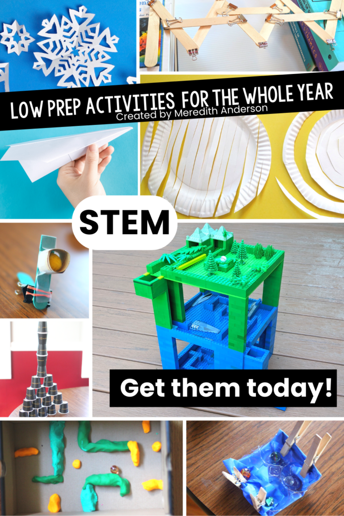 Low Prep Easy STEM Activities for the Whole Year
