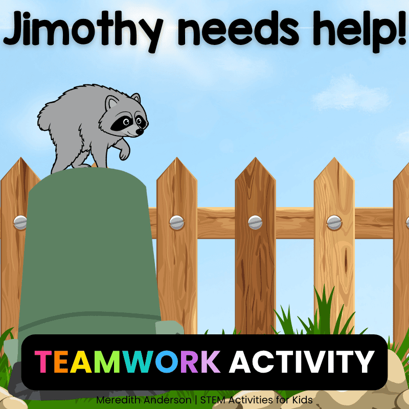 Help Jimothy the raccoon get access to food scraps in the trash can!
