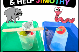 Save Fred the Worm and Help Jimothy the Raccoon Team Building STEM Activities for Back to School