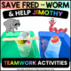 Save Fred the Worm and Help Jimothy the Raccoon Team Building STEM Activities for Back to School